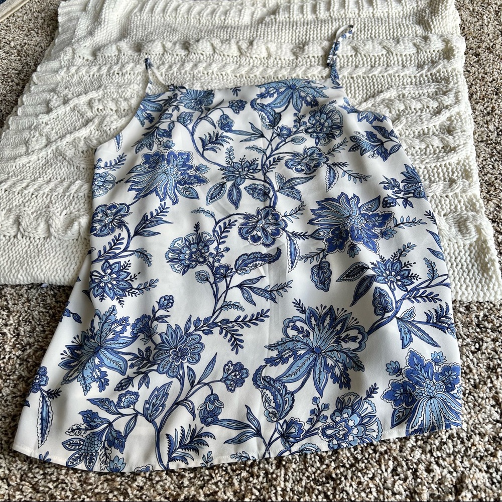 LOFT White floral Cami Size XL